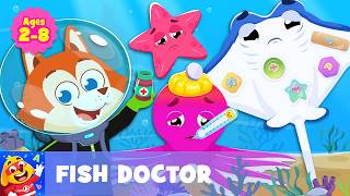 Animals Got Boo Boo | Alex The Fish Doctor | Sea Animals For Kids | Kiddopia Games screenshot 5