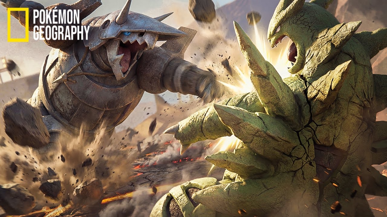 Pokemon In Real Life | NatGeo: Aggron vs Tyranitar –The Battle for the Mountain (Reimagined With AI)