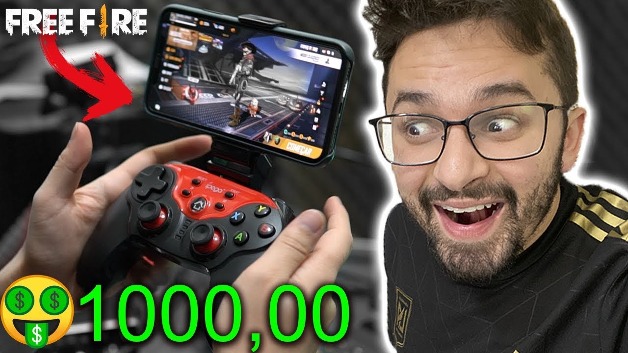 CONTROLE PRA JOGAR FREE FIRE DE 10,00 REAIS VS CONTROLE DE ...