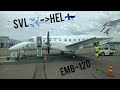 Norppa Aero flight from Savonlinna to Helsinki operated by Budapest Aircraft Service EMB-120