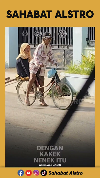 MOMEN ROMANTIS SEORANG KAKEK Bonceng Istrinya Masih Menggunakan Sepeda
