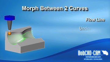 Surface Based CAD-CAM Toolpath Strategy- Morph Between 2 Curves - BobCAD-CAM