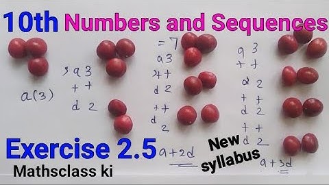 TN samacheer book 10th Math new syllabus | Exercise 2.5 |Numbers and Sequences| Mathsclass ki