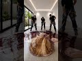Look This Floor 😮Luxury Dark Maroon Metallic Epoxy Floor | Mirror Gloss Marble Floor Time #shorts8K