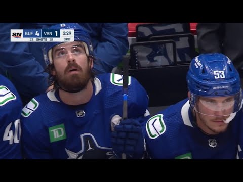 Vancouver Canucks Fan Throws Jersey Onto The Ice After Buffalo Sabres Goal