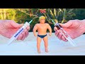 Experiment stretch armstrong vs coca cola and mentos