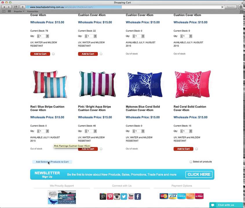 Order Wholesale Outdoor Cushions Online Beach Abode Living Australia