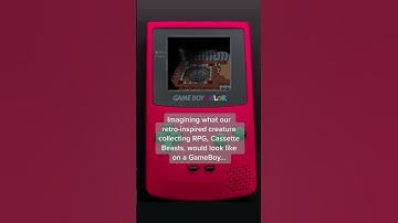 Imagining our funky pixel art RPG, Cassette Beasts, as a GameBoy game 📼