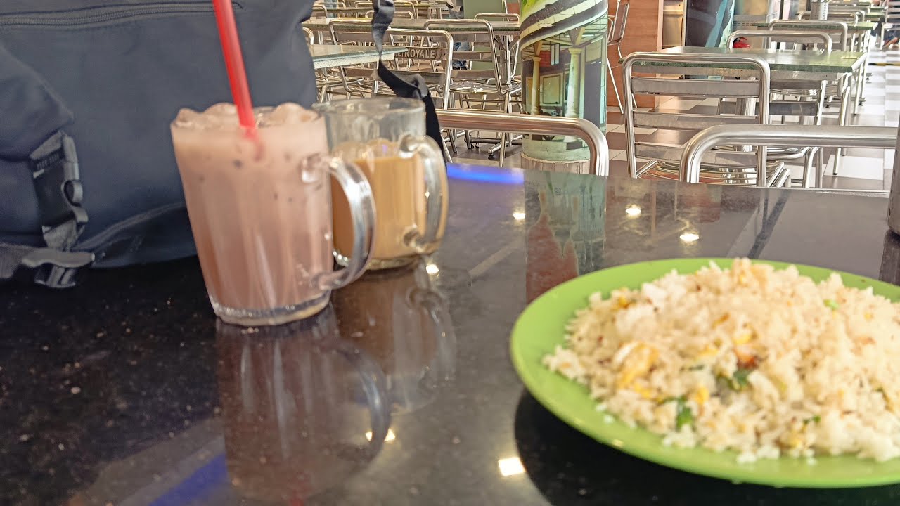 sarapan nasi goreng kampong milo ais nescafe tarik
