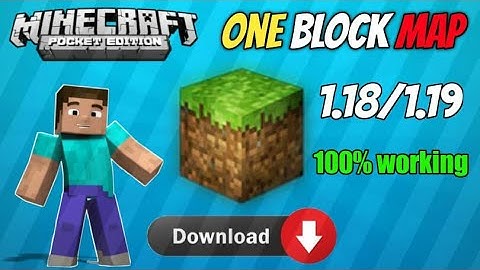Download map one block minecraft mcpe 1.19 | One block map