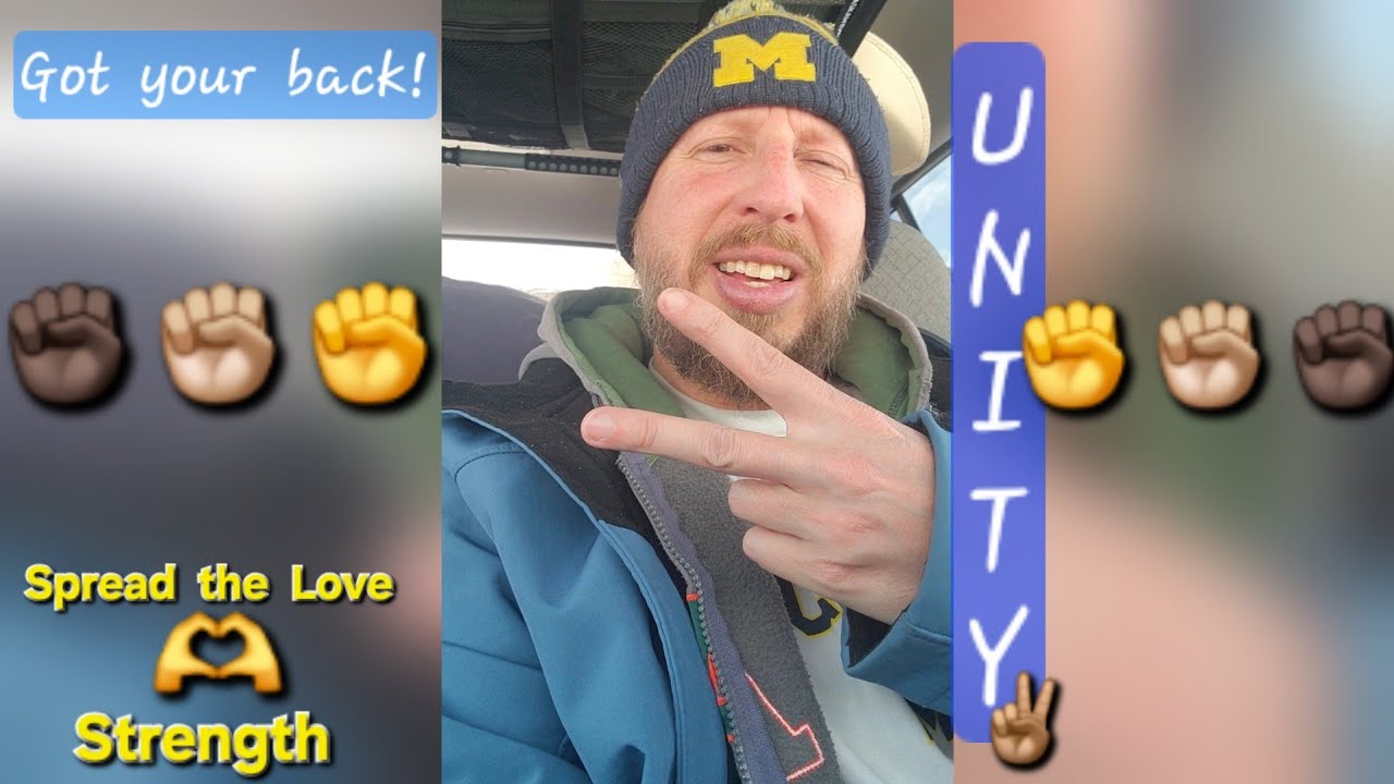 I got your back. Team Humanity. Spread some love. Strength! Us. Unity Consciousness.