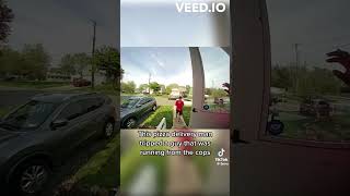 PIZZA DRIVER TRIPS FUGITIVE #fypシ #fyp #cops #police #viralshort #viral #viralvideo #youtubeshorts