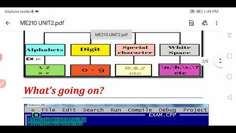 ME210 Character set and Keywords