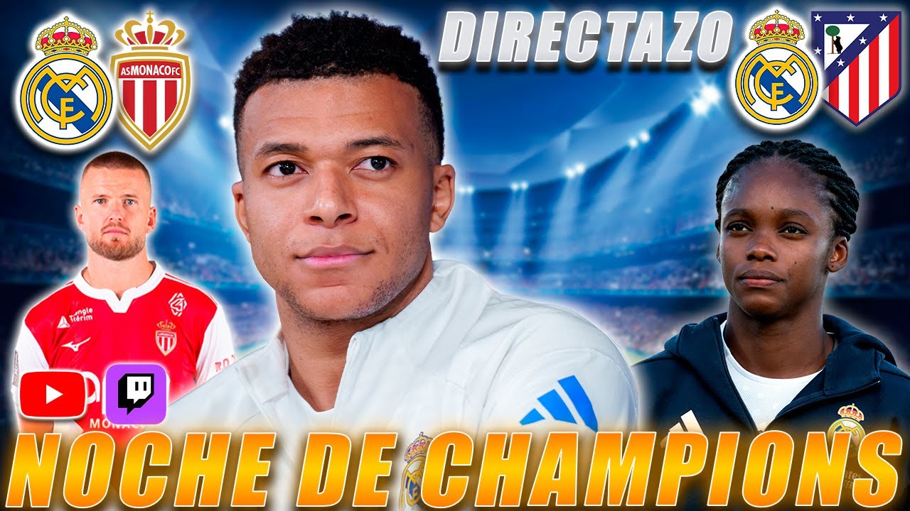 MARATÓN REAL MADRID: Derbi SUPERCOPA (vs Atleti) + CHAMPIONS (vs Mónaco) 🔴 DIRECTO