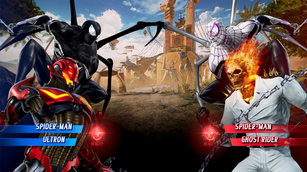 Spider-Man & Ultron VS Spider-Man & Ghost Rider (Very Hard) - Marvel vs ...