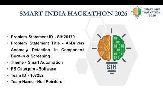 DriftLens | Predictive Burn-In Anomaly Detection & Component Screening | SIH 2026