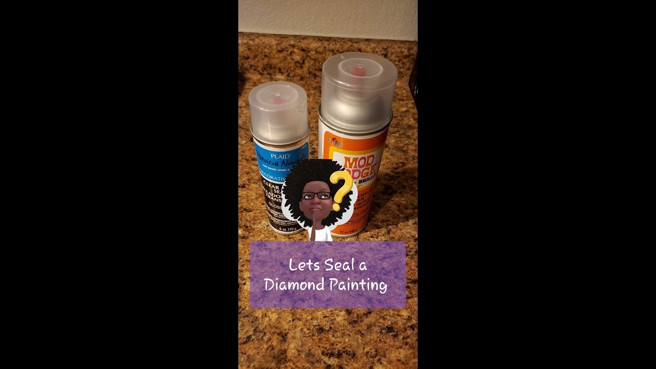 How to Seal a Diamond Painting * Which Spray works Best?!* 