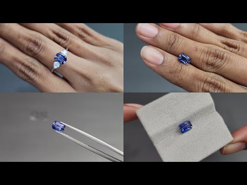 Sapphire Bi-color octagon cut 1.50 carats, Sri Lanka Video  № 1