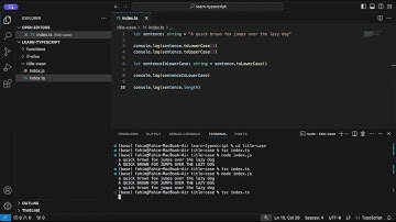 Split | Join | For loop | Title Case in Typescript