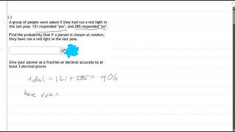 105 HW 10.1 - Compute Probability Running Red Light