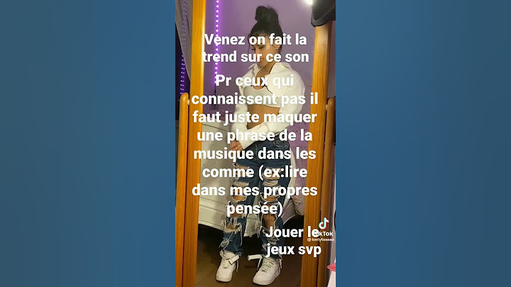 Venez on fait cette trend ?