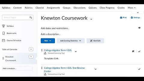 Copy Course in Alta and D2L for the New Term