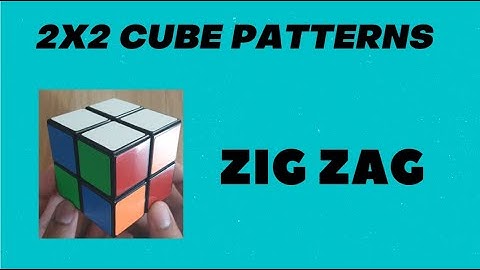 How to make the zigzag pattern on a 2x2 Rubik