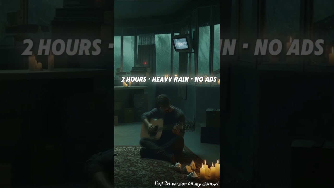 LoFi Guitar in HOWLING WIND 🌧️ Serenade of the Storm | Abandoned Hospital Ambience 