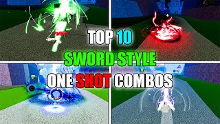 Top 10 EASIEST SWORD ONESHOT Combos | Blox Fruits Update 20