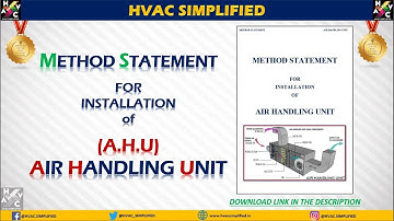 Installation of (A.H.U) Air Handling Unit - Method Statement #AHU