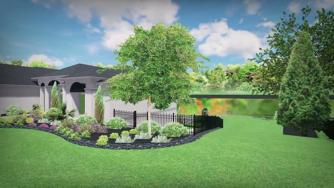 Lakefront Landscape Transformation | 3D Virtual Tour - Hickory NC | Pool, Outdoor Living & Foliage