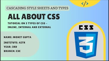 Inline, Internal and External CSS | Web Development | Tutorial | Hindi