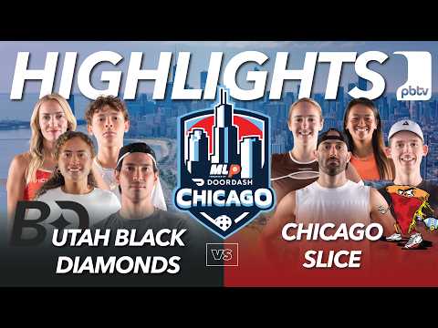 Utah Black Diamonds vs Chicago Slice Highlights | Major League Pickleball: Chicago - Day 3