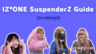 Introducing IZONE's SuspenderZ line (trying to)