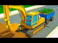 Pelleteuse VS Dépanneuse Cars Town - Dessins animés pour les enfants