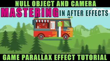 Landscape Game Parallax Effect Tutorial for After Effects CC | null object and camera in #GSFXMentor