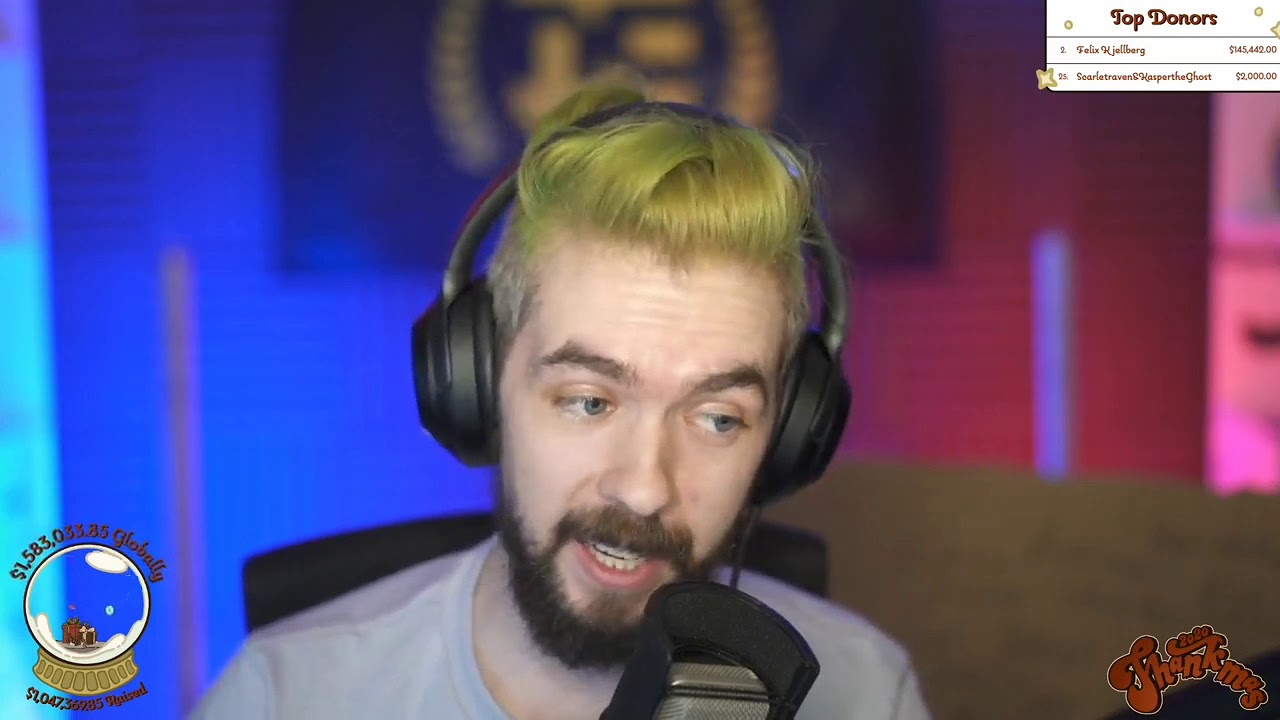 Pewdiepie donates $145k For Charity Jacksepticeye,Corpse,Sykkuno and more reaction 