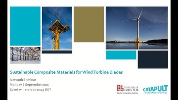 Sustainable Composite Materials for Wind Turbine Blades Seminar 6 September 2021