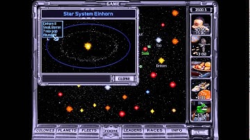 Master of Orion II Tutorial Gameplay
