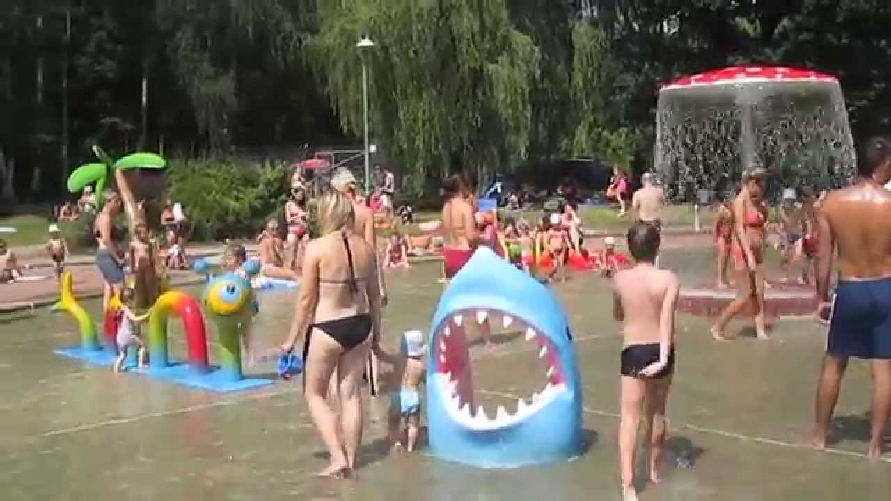 Gliwice - 26.07.2014 - Kąpielisko Leśne - Nowe atrakcje dla dzieci w brodziku