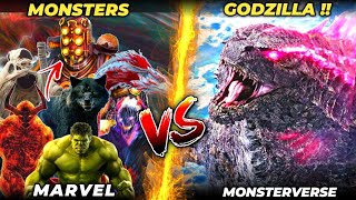 Godzilla Vs MCU Monsters \/ Which MCU monster can Beat Godzilla ?? ( HINDI )