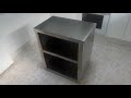 Mueble con lámina de chapa casero (plano y medidas) Soldado con Electrodo de carbono o grafito