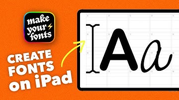 How To Make Your Own Font in Fontself for iPad | Beginner Tutorial
