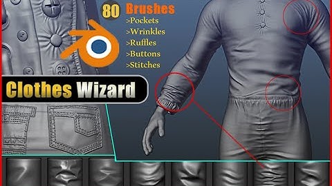 Clothes Wizard -  Realistic Clothes Brushes  For Blender