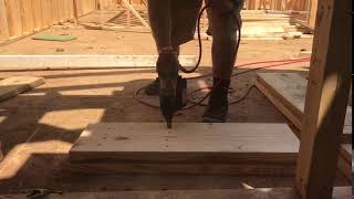 Nailing header with Max hn90 high pressure