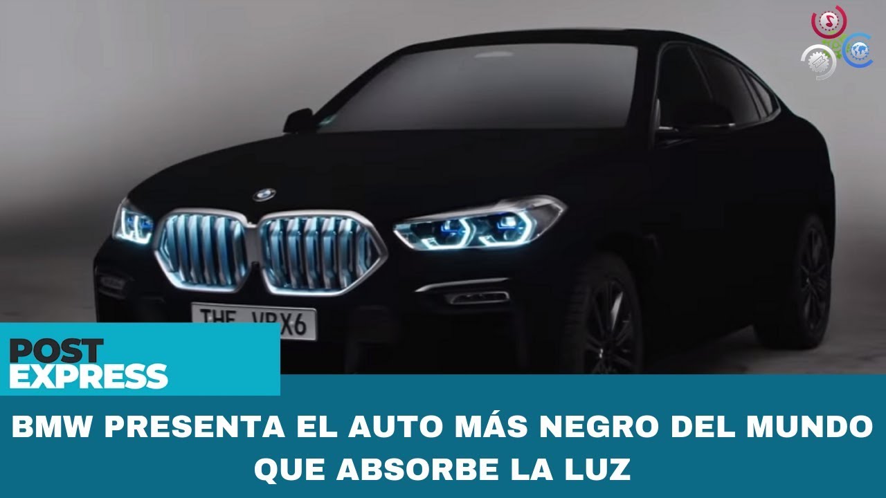 El vehículo más negro del mundo: BMW usó una pintura especial para un SUV