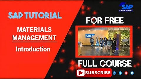 SAP Material Management | Introduction | SAP MM | SAP Tutorial For Free | SAP Training | SAP ERP