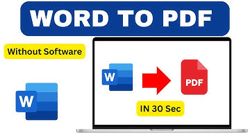 Convert Word to PDF Without Software | Free & Easy Method Using MS Word