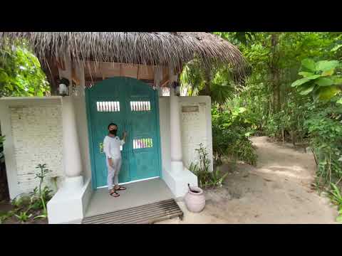 Milaidhoo Island Maldives - Serenity Spa - authentic Maldivian entrance door.