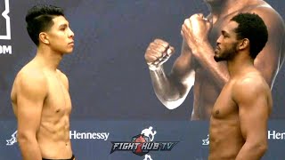 JAIME MUNGUIA VS. TUREANO JOHNSON - FULL WEIGH IN \& FACE OFF VIDEO (PESAJE COMPLETO)